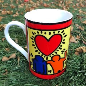 KEITH HARING Coffee Mug • Tea Cup • Love Friendship Art
